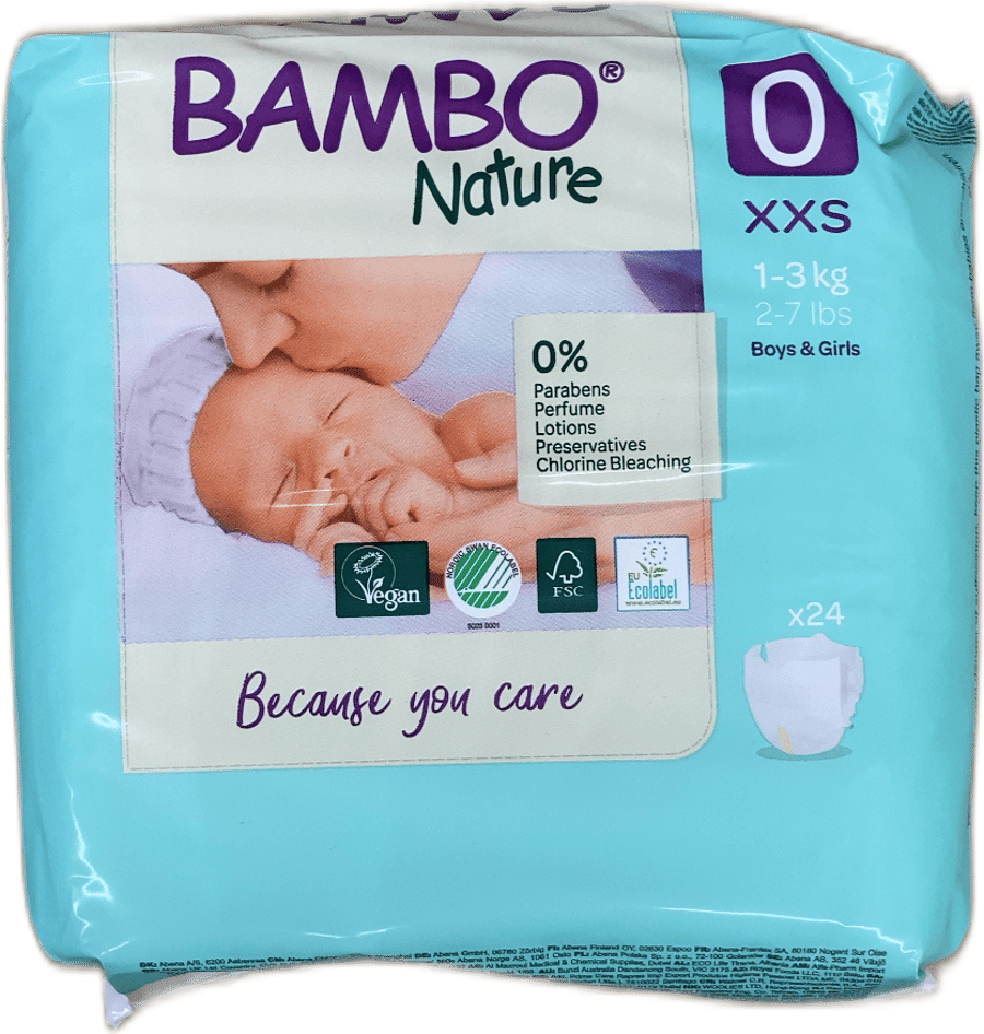 Bambo Nature barnableiur XXS 24 stk