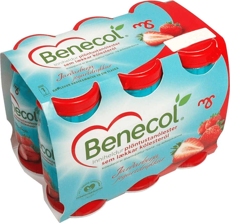Benecol Jarðarberja Jógúrtdrykkur 6 × 65 ml