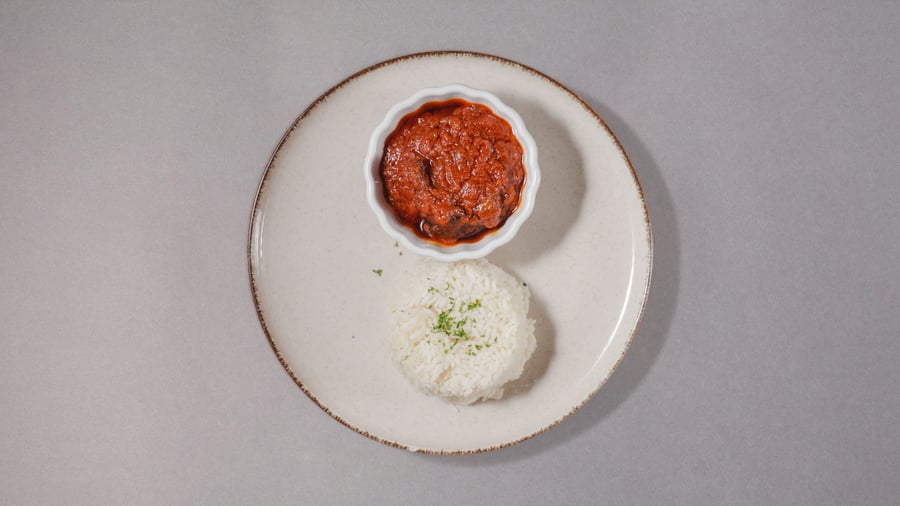 Nigerian rice and stew