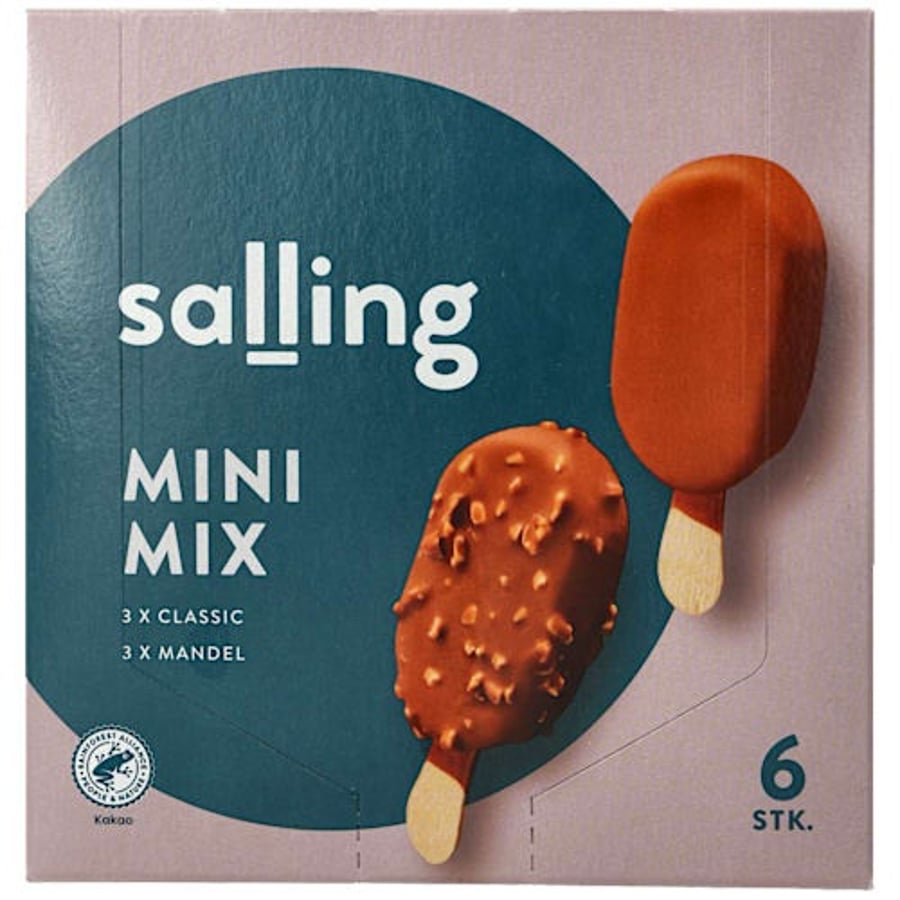 Salling Mini Mix íspinnar 6 stk., 210 g / 300 ml