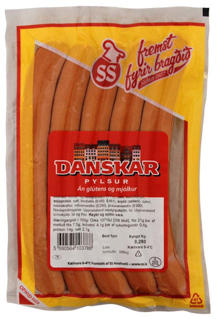 SS Danskar Pylsur 280 g