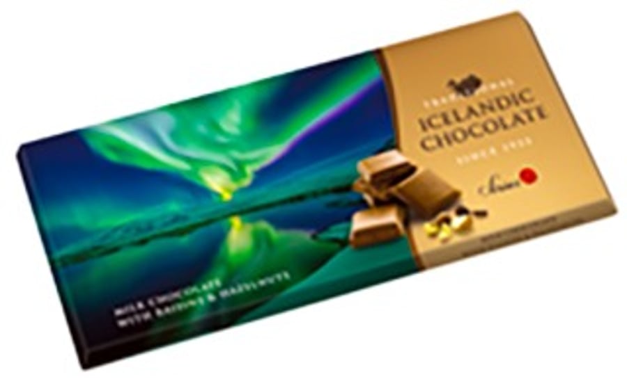 Icelandic Chocolate súkkulaði með hnetum og rúsínum