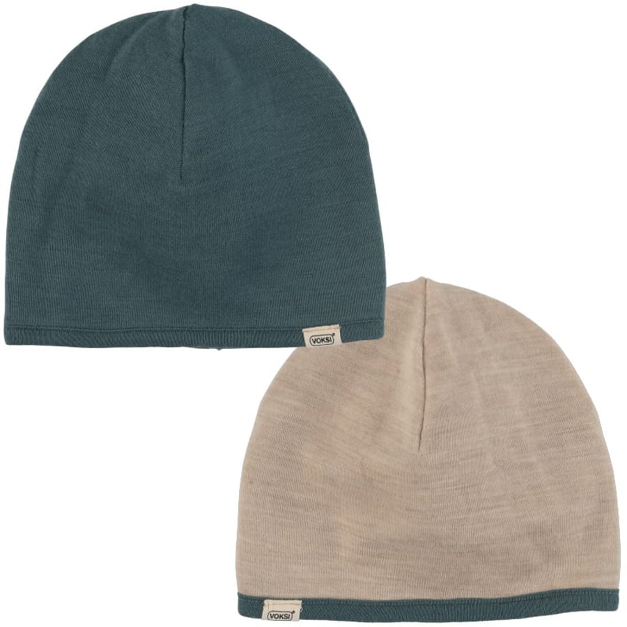 Voksi Wool húfa beanie Seagreen