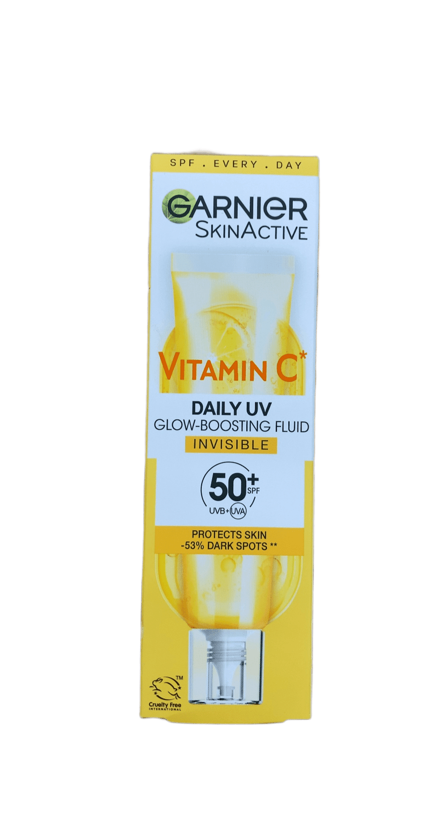 Garnier SkinActive C-vítamín daglegur UV ljómaaukandi vökvi ósýnilegur SPF 50+ 40 ml
