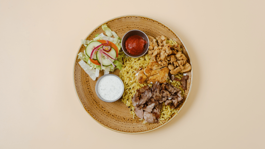 Biryani blandað