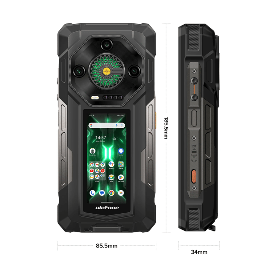 Ulefone Armor 33 Pro 16+512GB vinnusími m. aukaskjá