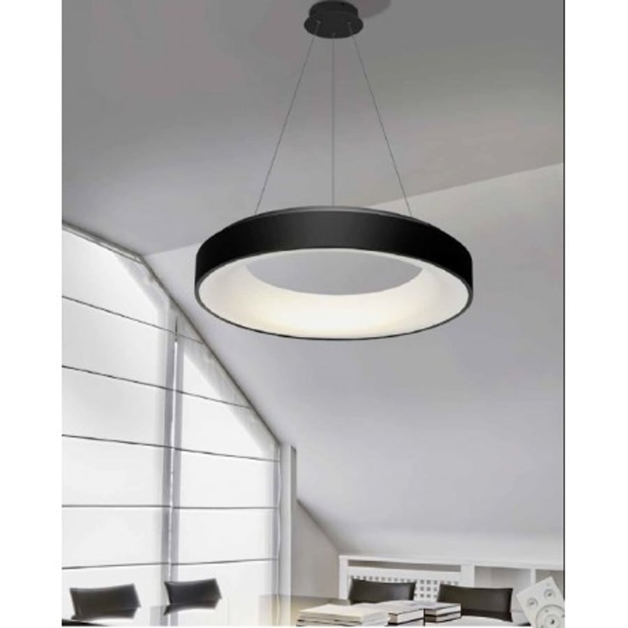 Sovana Black 80 CCT LED Pendant með dimmer fjarstýringu