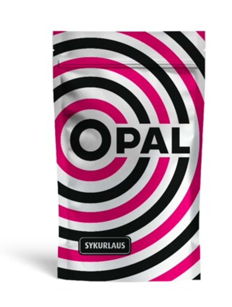 Ópal hindber og saltlakkrís poki 100 g