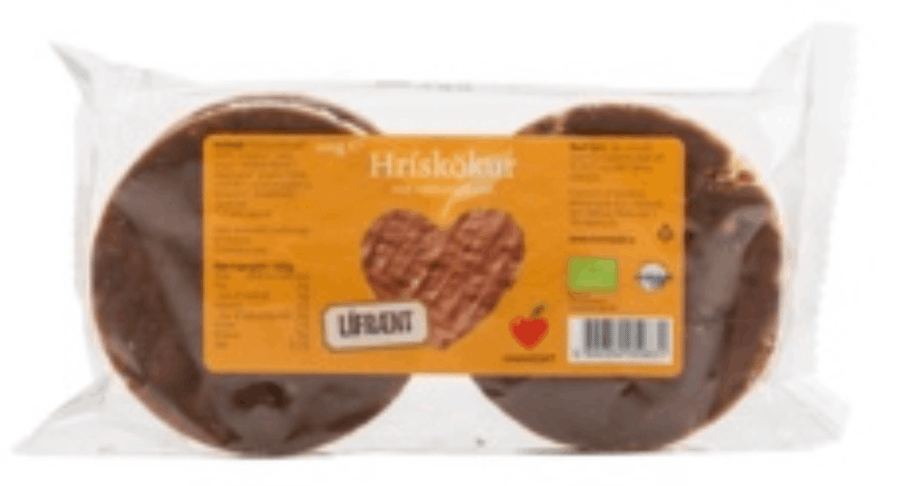 Himneskt Hrískökur með með súkkulaði