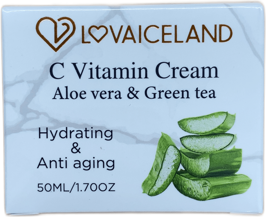 Lovaiceland C-vítamín krem með aloe vera og grænu tei 50 ml