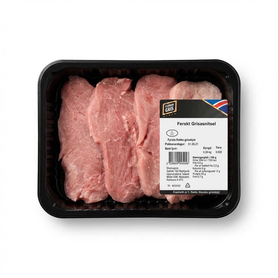 S.g grísasnitsel ferskt ca 450 gr