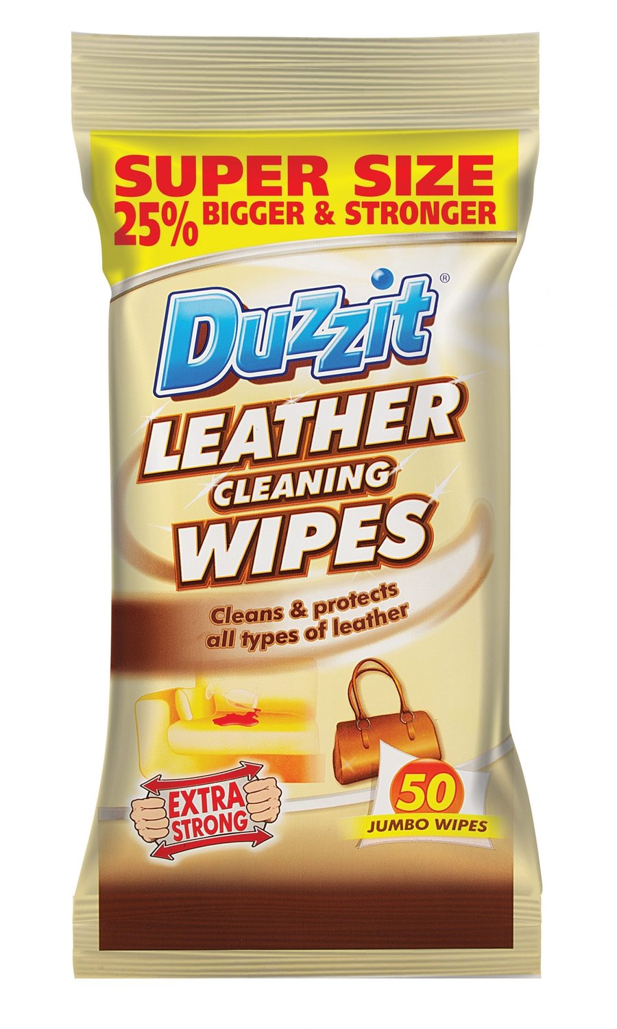 Duzzit blautþurrkur á allt leður 50 pk