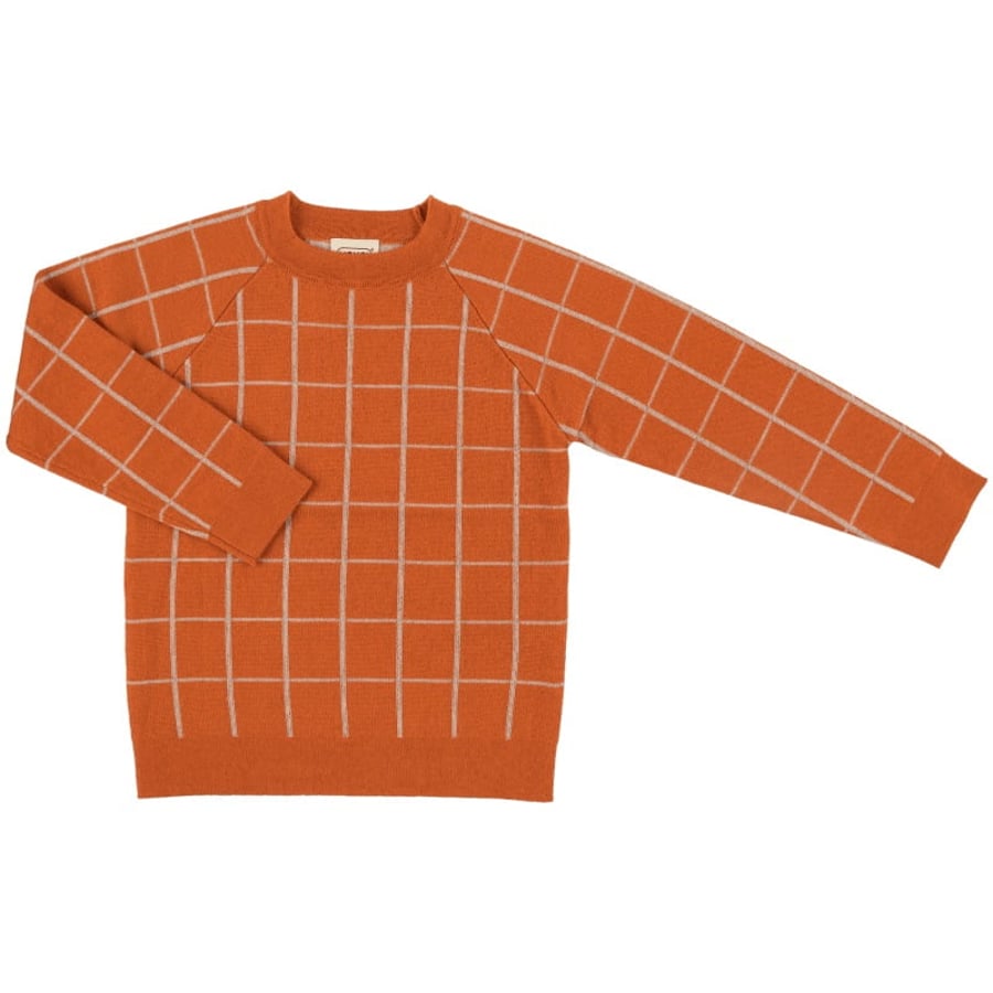 Voksi Wool Double Knit peysa Warm Orange
