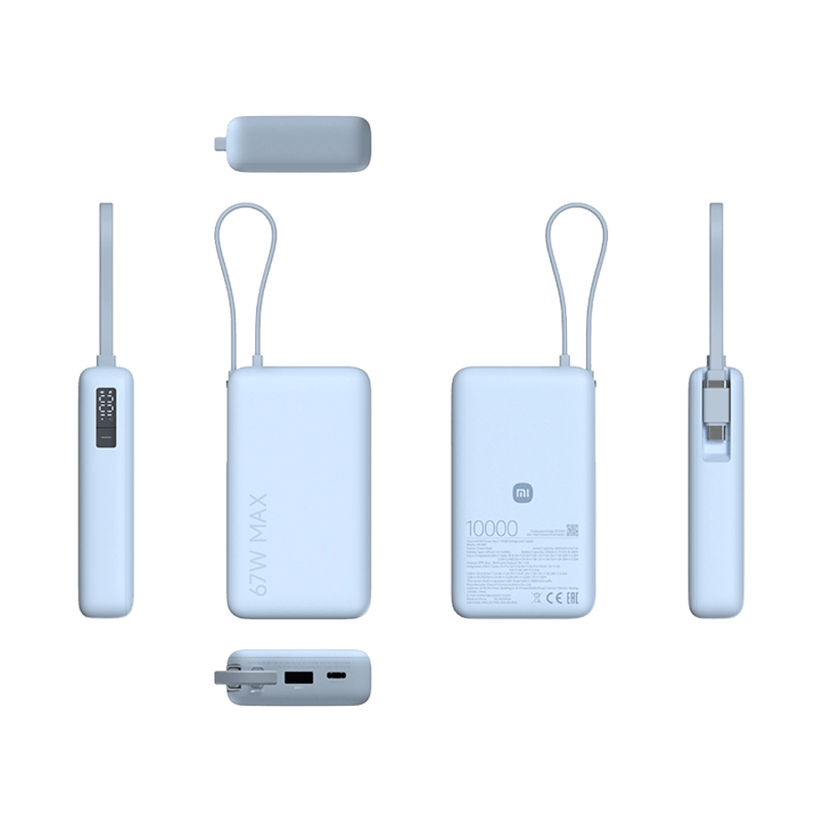 Xiaomi 67W Power Bank 10.000mAh hleðslubanki m. snúru