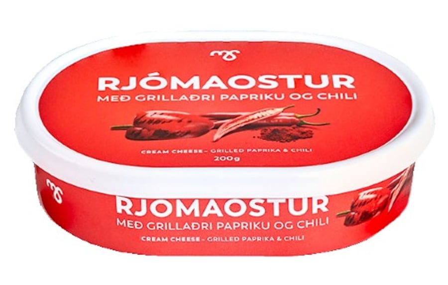 MS Rjómaostur með grillaðri papriku og chili 200 g