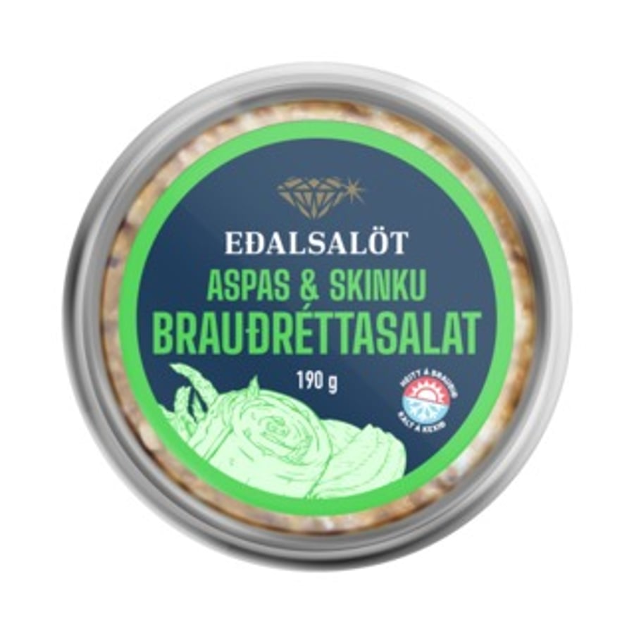Eðalsalöt aspas- og skinku brauðréttasalat 190 g