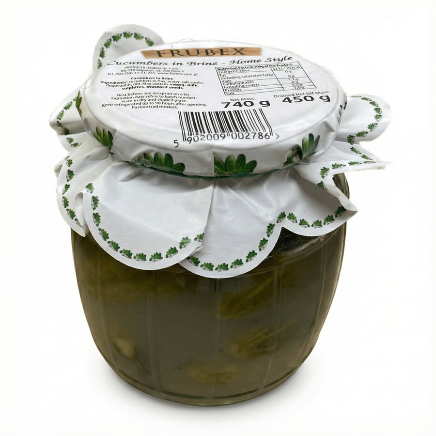 Cucumbes súrar gúrkur 740 gr