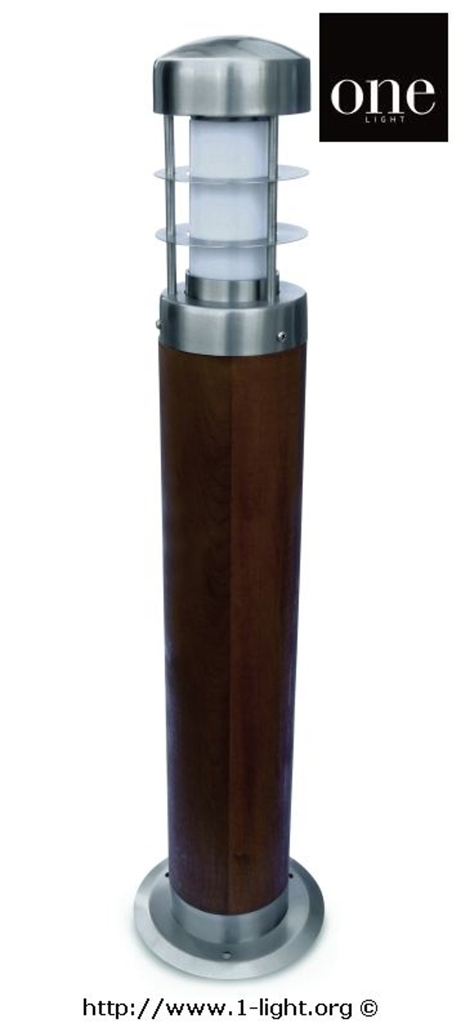 One Light TEAK + RYÐFRÍTT STÁL 316 65cm 15W E27 IP44