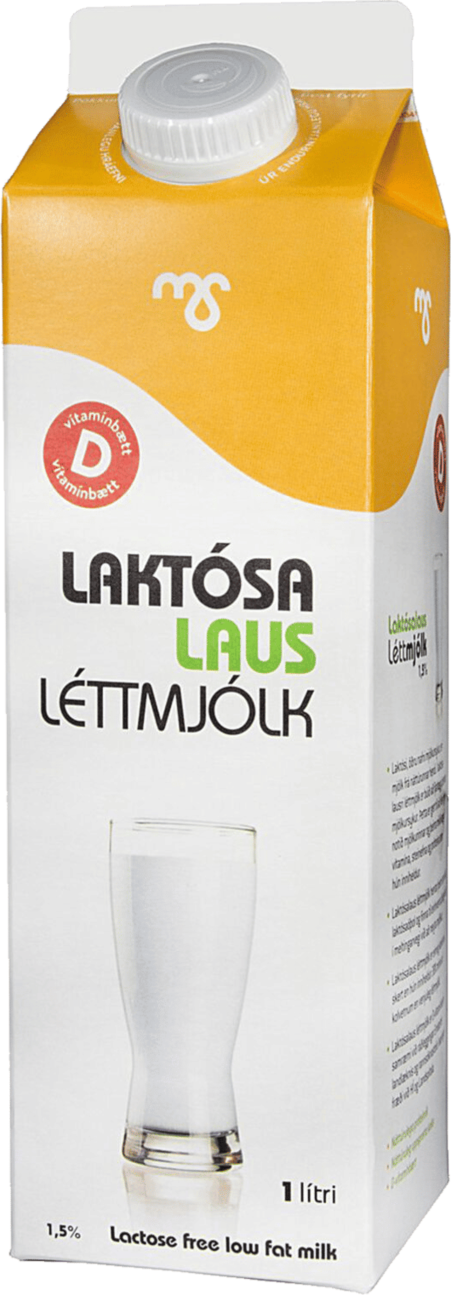 MS Laktósalaus Léttmjólk 1 l