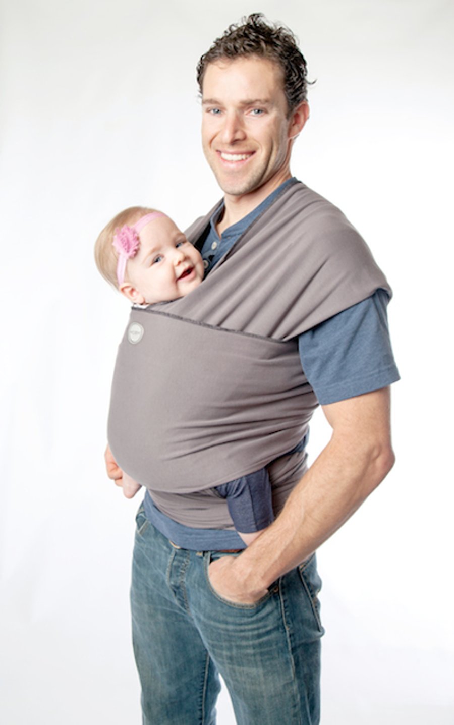 Moby Classic burðarsjal Dökk grátt.
