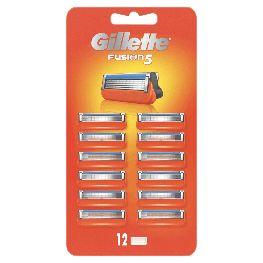 Gillette fusion blöð 12 stk