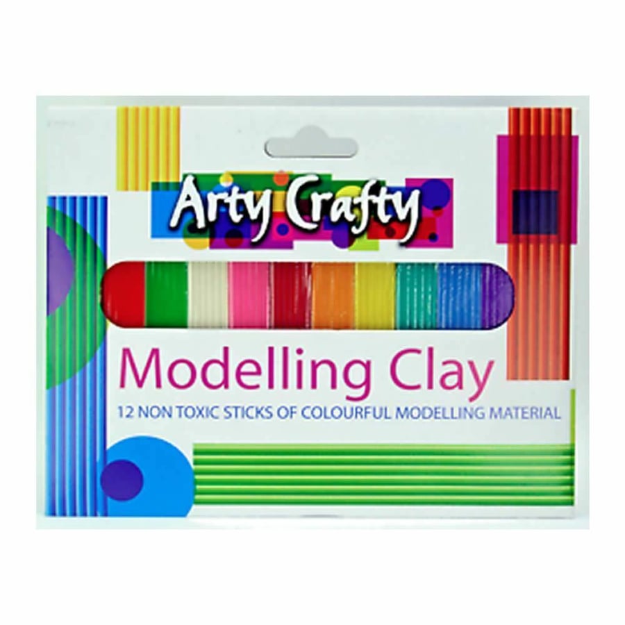 Arty Crafty leir / Arty Crafty mislitur leir - 12 lengjur