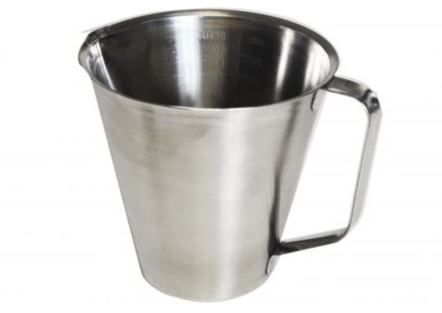 Mælikanna 1 ltr stál.