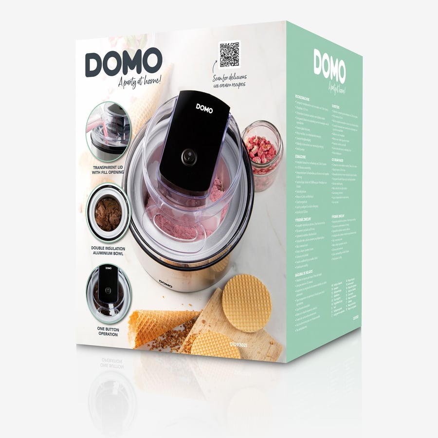 Ísgerðarvél Domo Stál 2 lítra
