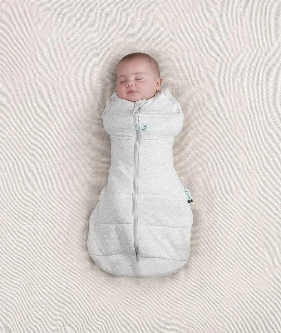 Ergopouch Cocoon swaddle Grey Marle nýbura/fyrirbura