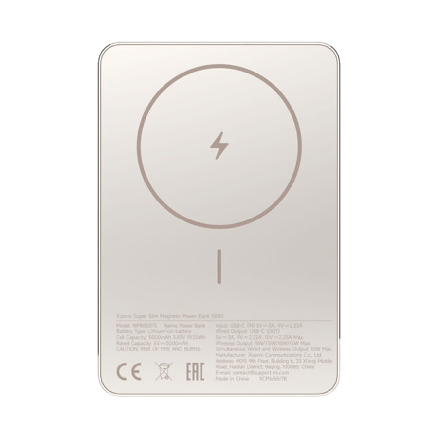 Xiaomi Super Slim Magnetic Power Bank 5.000mAh hleðslubanki