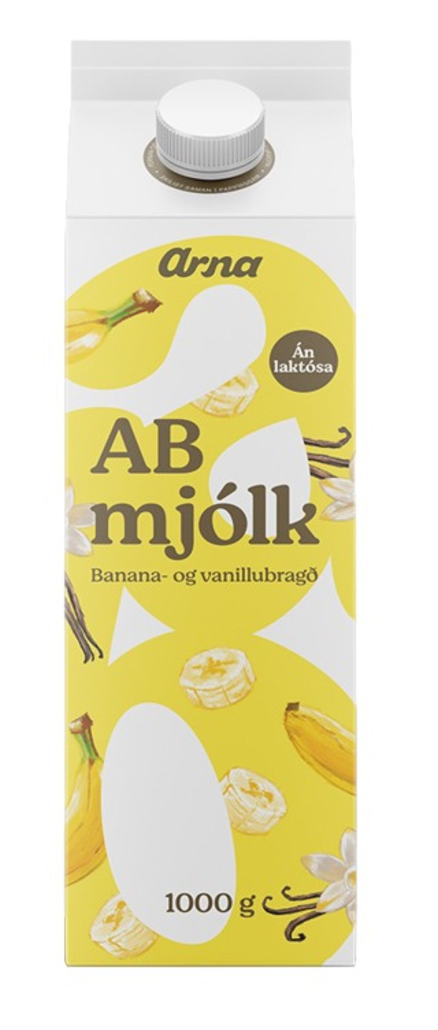 Arna AB-mjólk með banana og vanillu 1 ltr