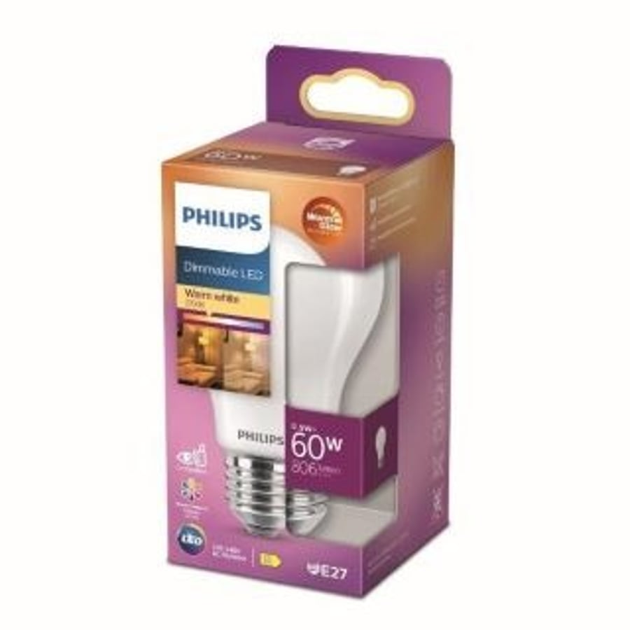 Philips LED pera dimmanleg E27 60 W