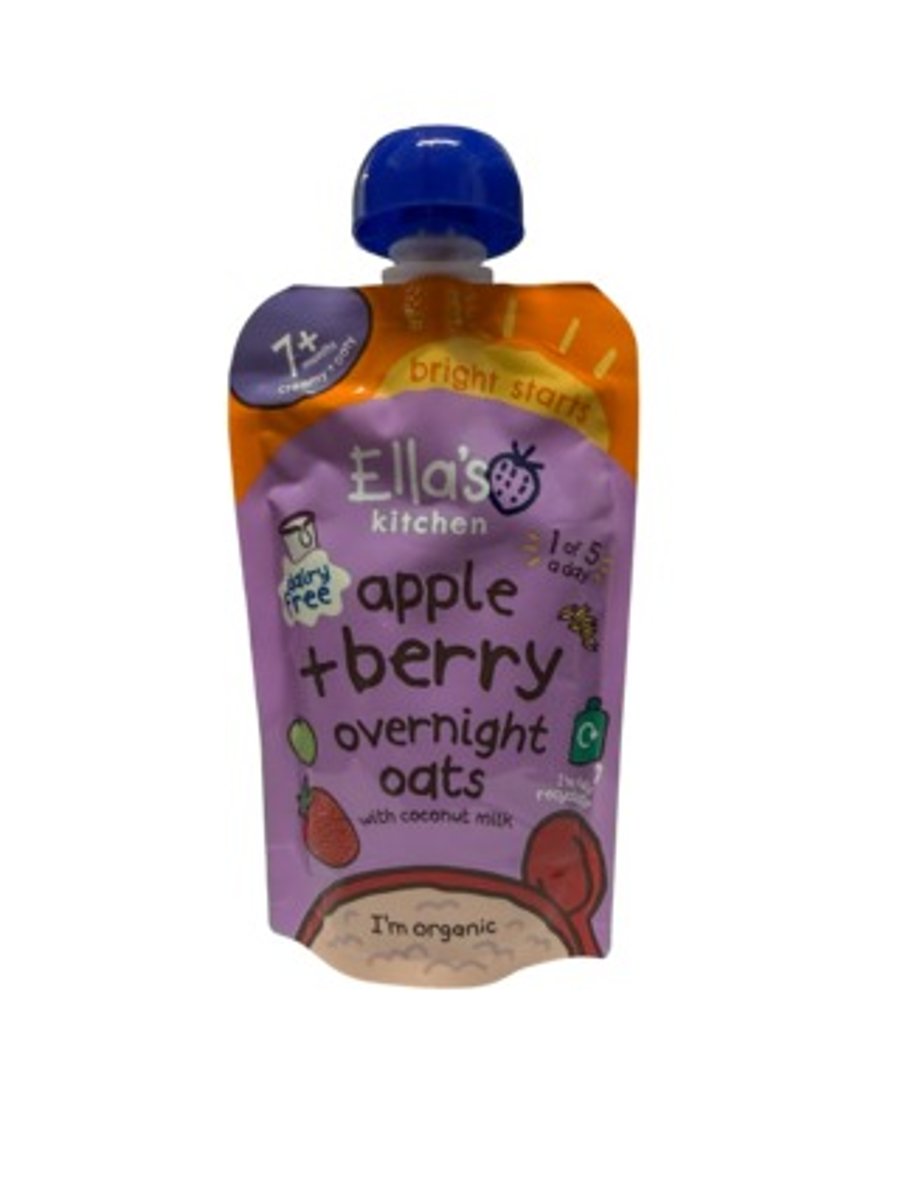 Ella's Kitchen skvísa epli og ber næturhafrar 100 g
