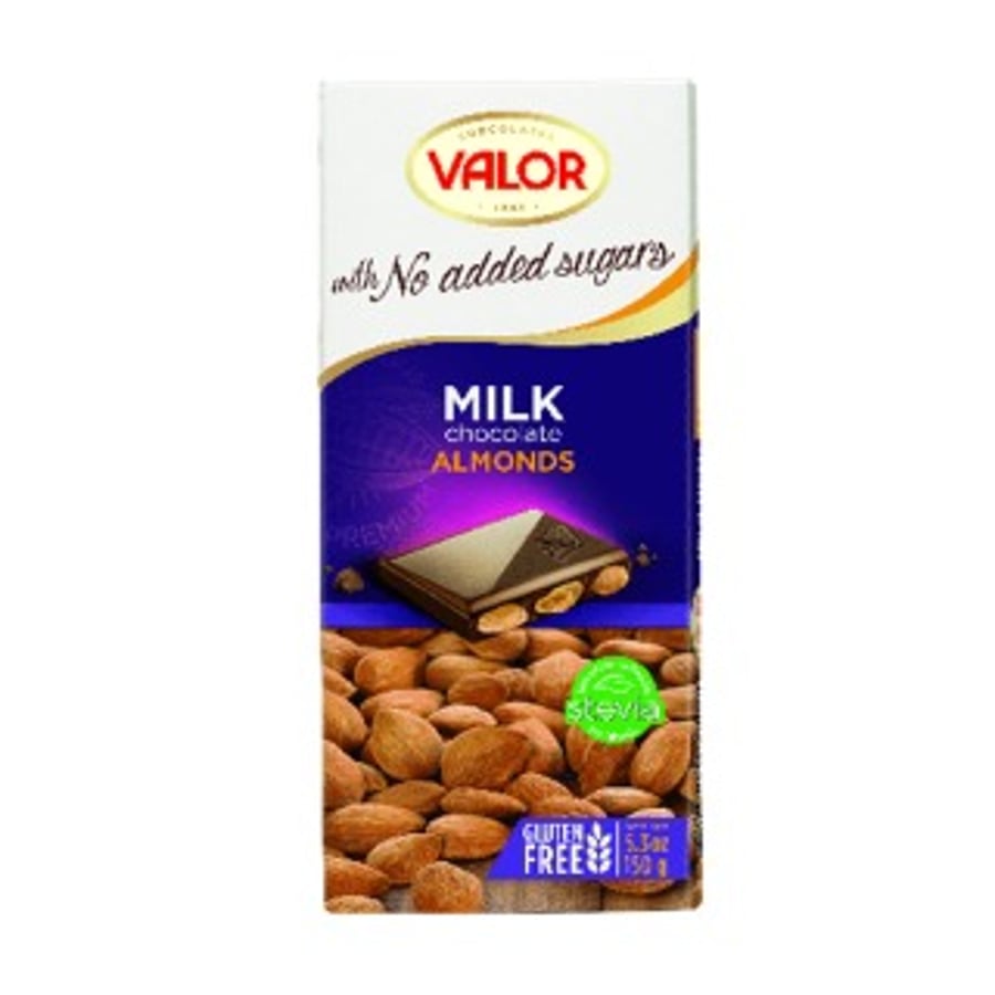 Valor mjólkursúkkulaði með möndlum 150 g