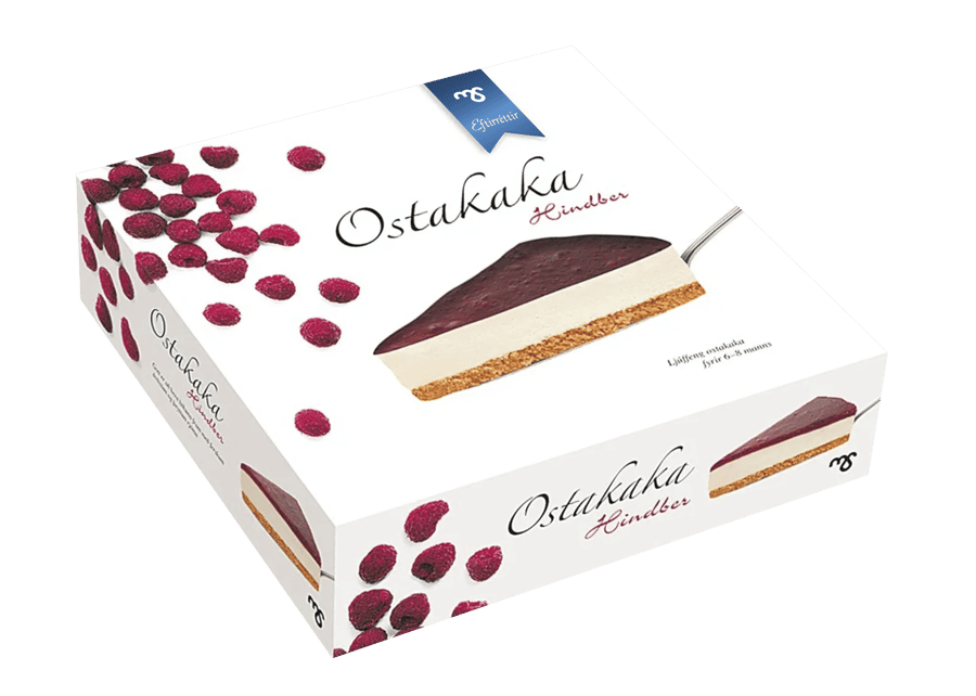 MS Ostakaka hindber 600 g