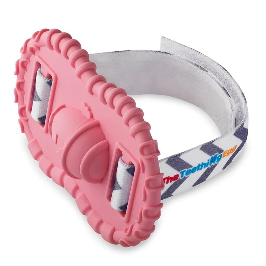 Wristrie teether armband bleikt.