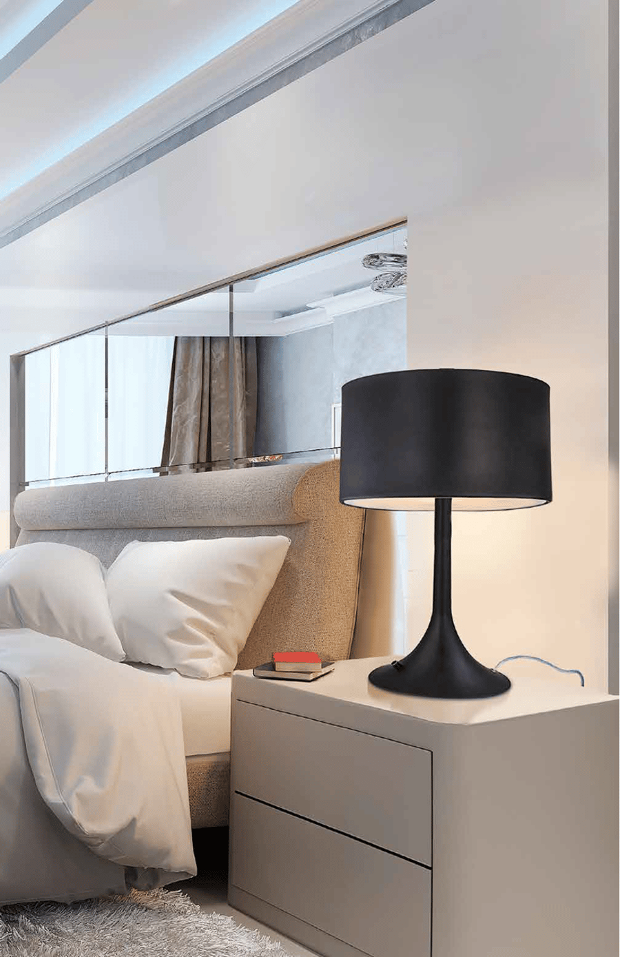 Niang  White Table Lamp Dimmer