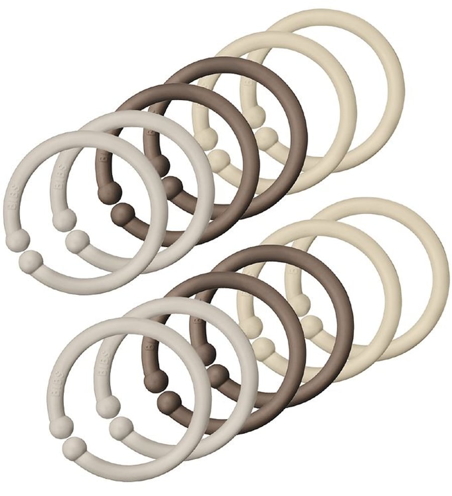 BIBS Loops Sand/Dark Oak/vanilla 12 stk