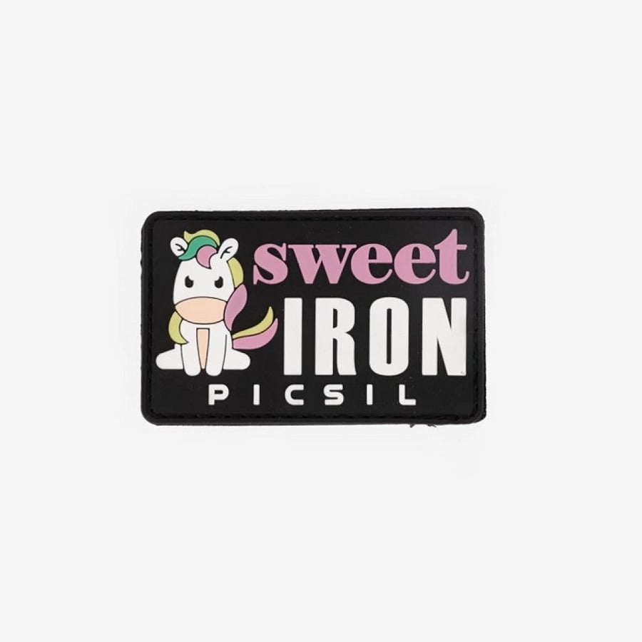 Merki með frönskum rennilás (velcro patch)