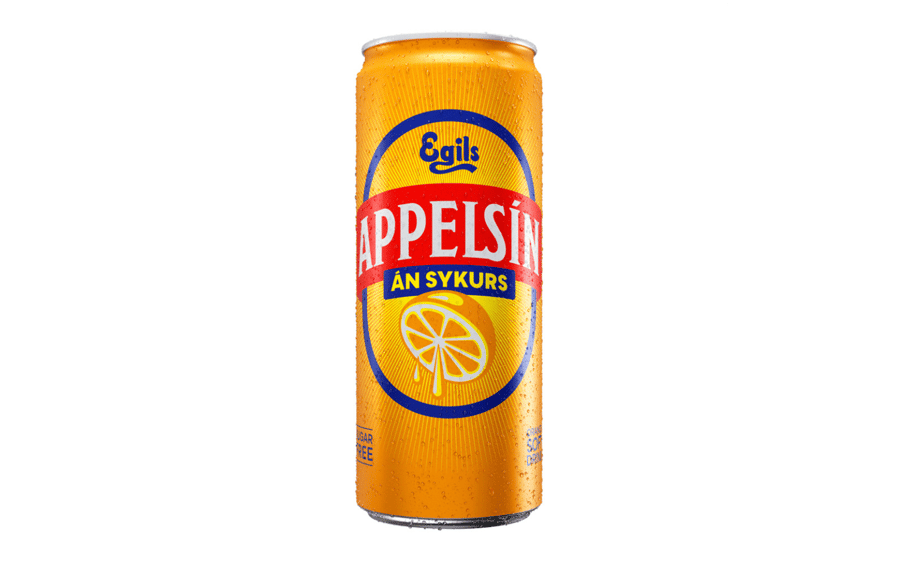 Appelsín sykurlaust 330 ml (dós)