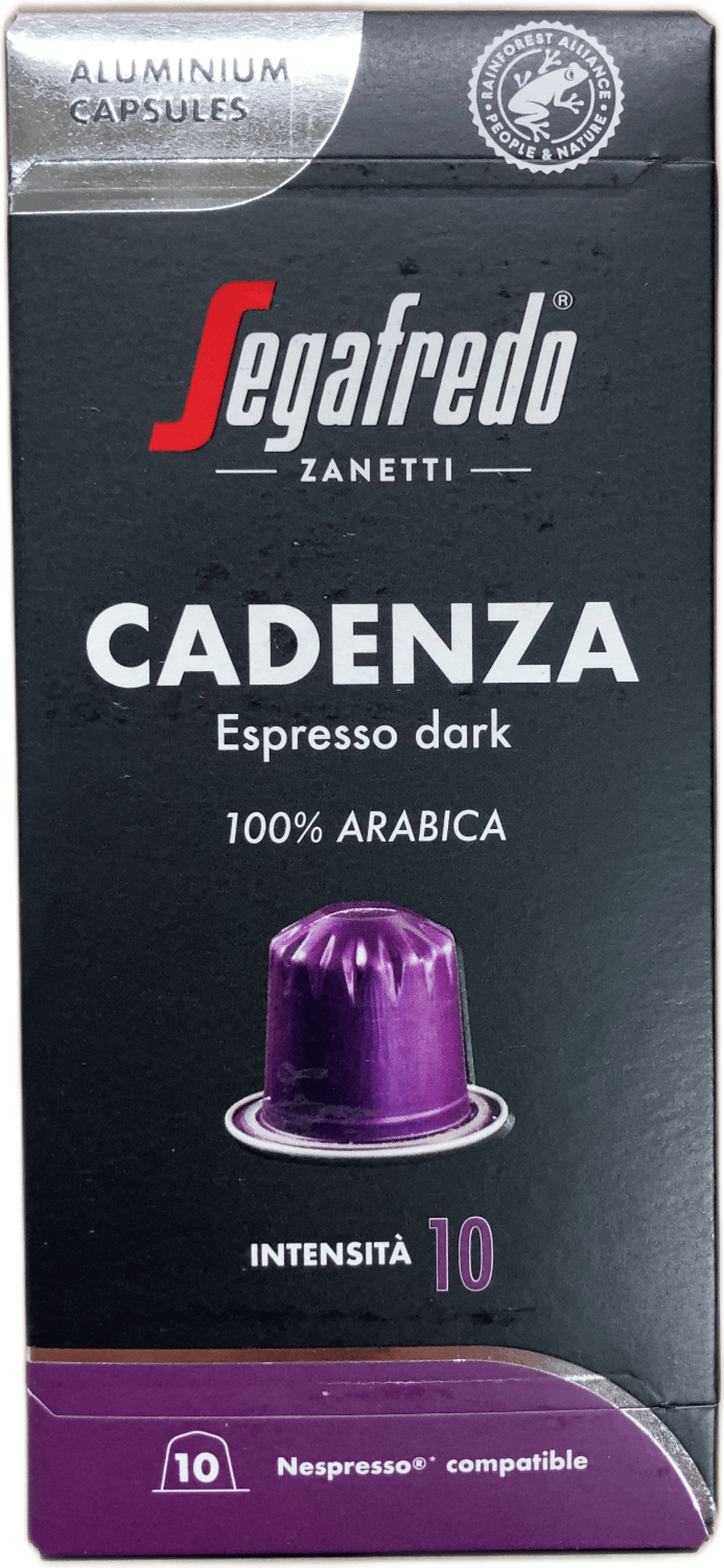 Segafredo Zanetti Cadenza dökkt espresso 100% Arabica 50 g