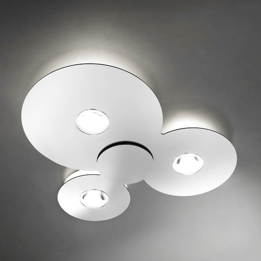 BUGIA PL3 White ceiling light by Studio Italia Design