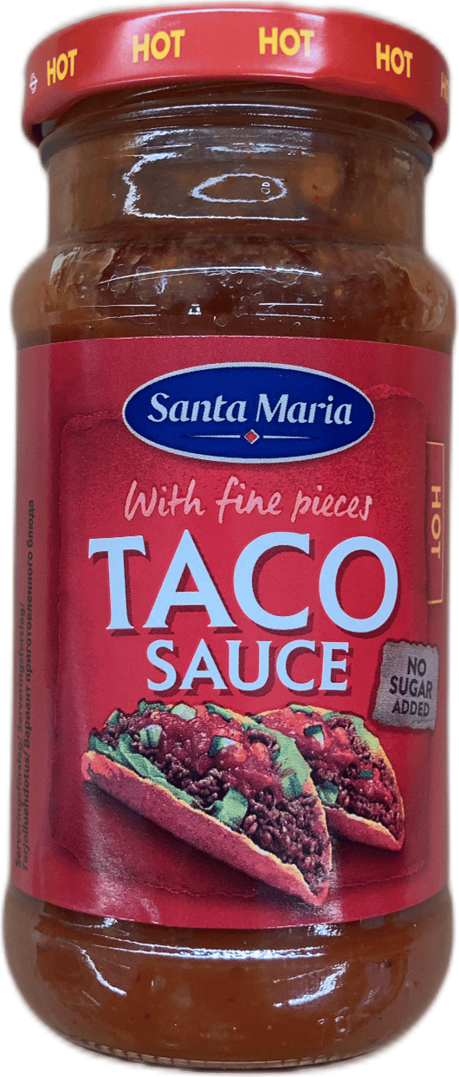 Santa Maria Taco sósa sterk án viðbætts sykurs 230 g