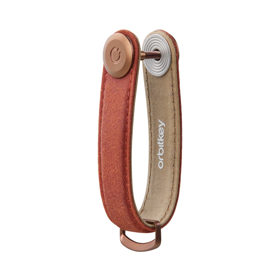 Orbitkey - Waxed Canvas - Brick Red