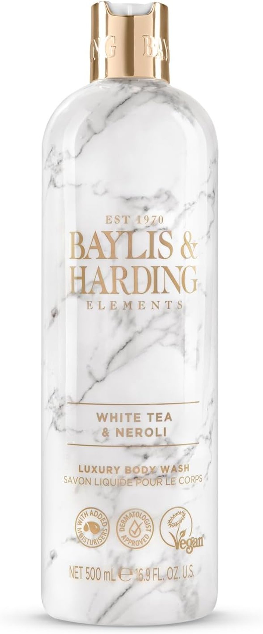 Baylis & Harding Elements White Tea & Neroli Lúxus Bað- og Sturtusápa 500 ml
