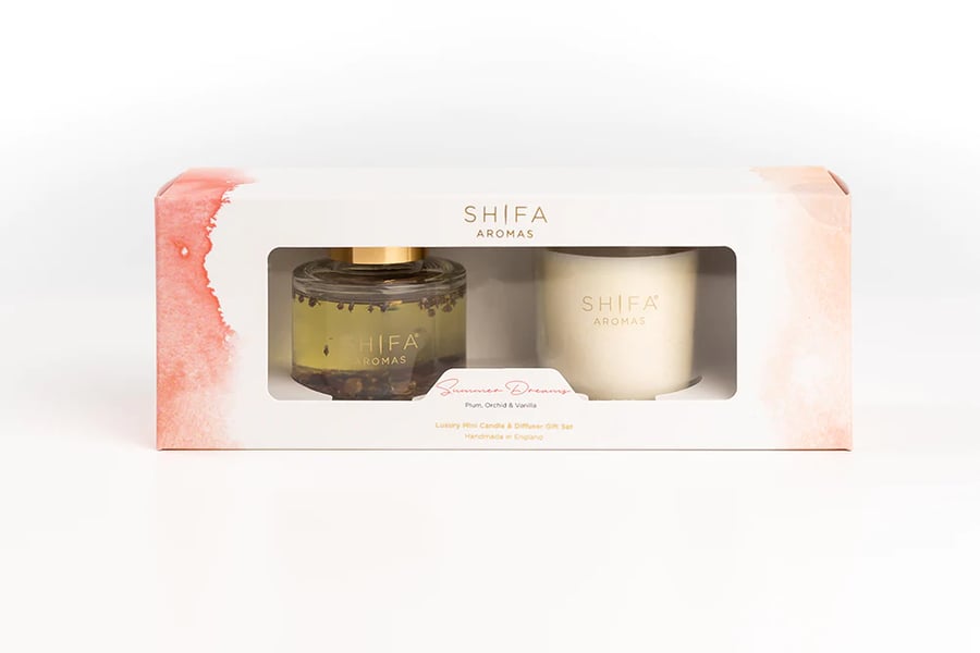Shifa Aromas Secret Garden - Lúxus Ilmkerti & Ilmstangir gjafa sett