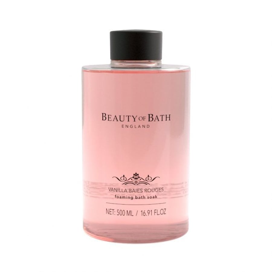 Beauty of Bath Vanilla Baies Rouges Freyðandi Bath Soak