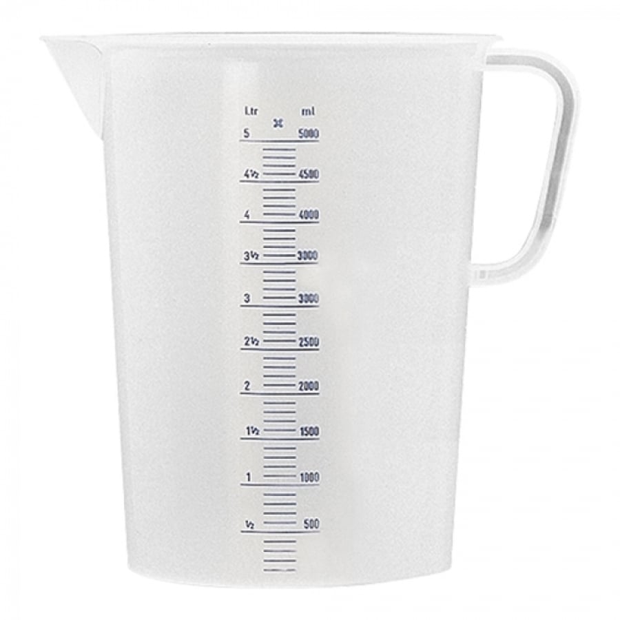 Mælikanna plast 5 lítra