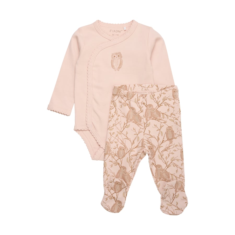 Fixoni sett samfella og buxur með sokkum Cameo Rose