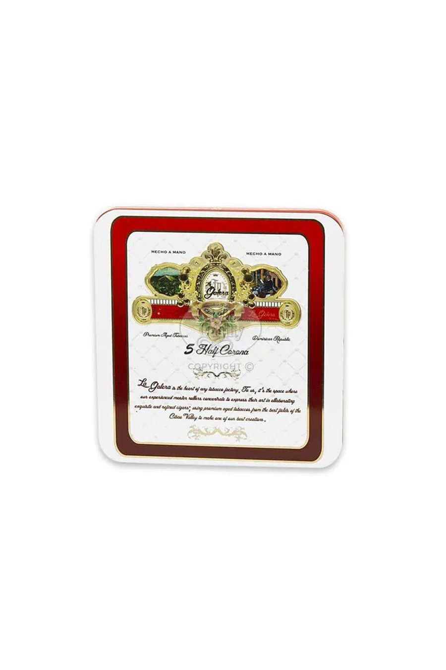 La Galera Maduro Half Corona Tins 46x3 5/8 - 5 vindlar í dós